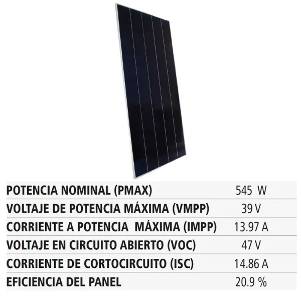 Panel Solar Fotovoltaico De 545 W 8